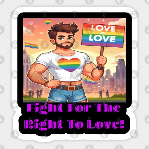 Fight for your right Sticker by Out of the world